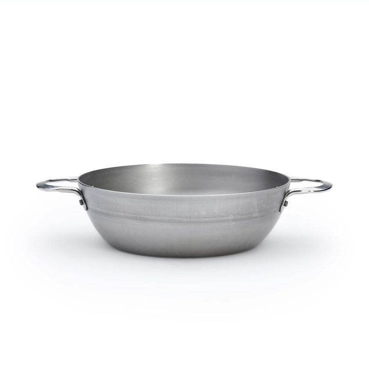 DE BUYER iron country pan MINERAL B ELEMENT 24 cm deep skillet with 2 handles
