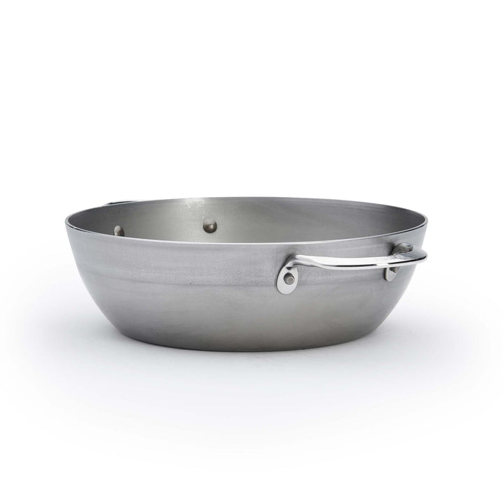 DE BUYER iron country pan MINERAL B ELEMENT 24 cm deep skillet with 2 handles