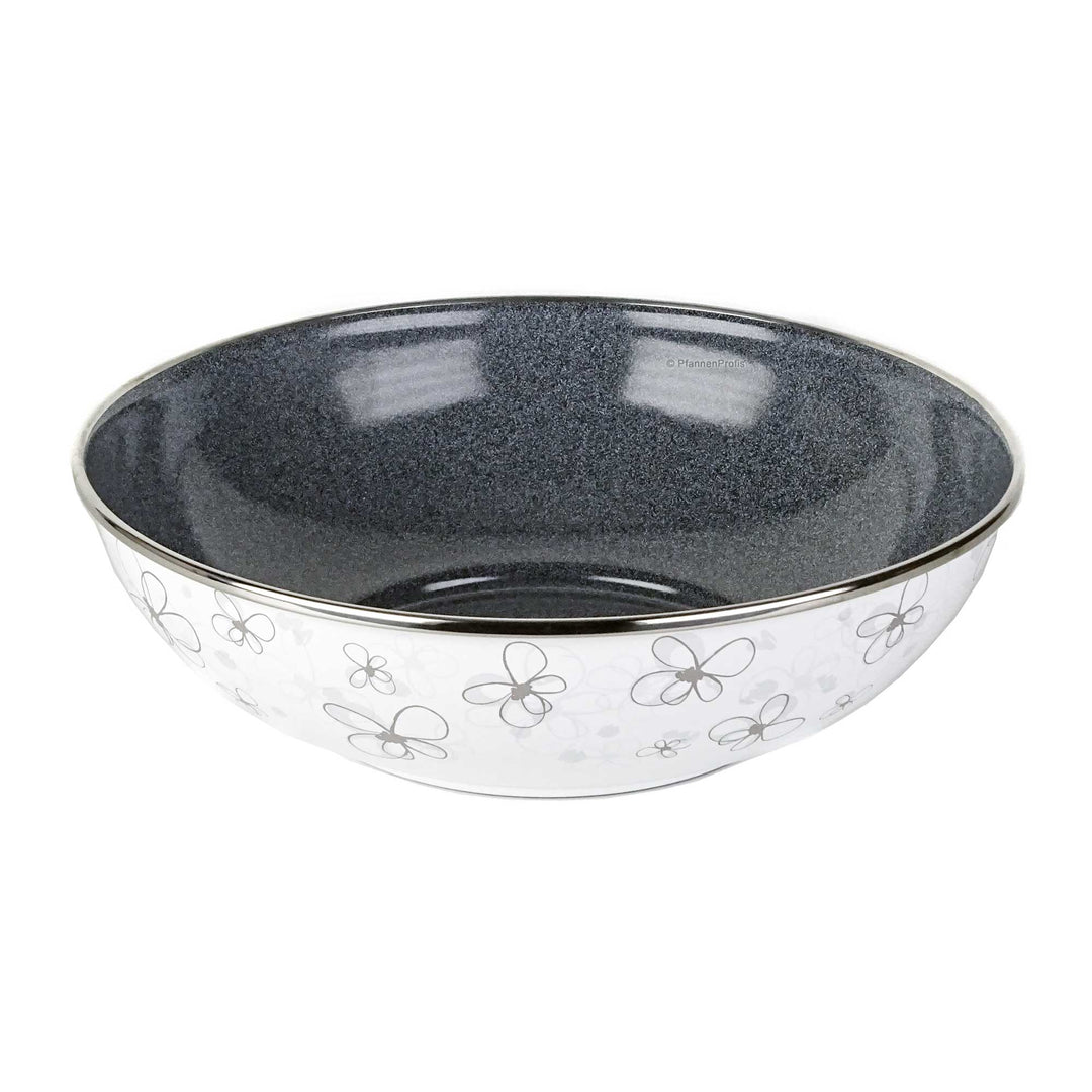 BELIS Stahl-Emaille Schale PREMIUM 26 cm WEISS