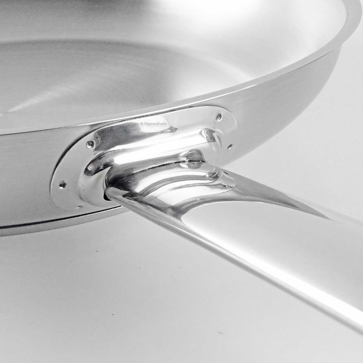 BARAZZONI stainless steel pan PROFESSIONAL 24 cm frypan uncoated