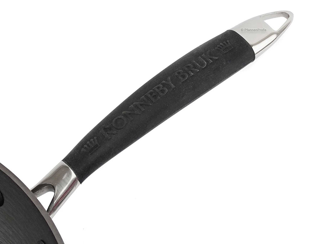 RONNEBY BRUK Gusseisen Bratpfanne ULTRA LIGHT ORIGINAL 20 cm mit Silikongriff, schon eingebrannt