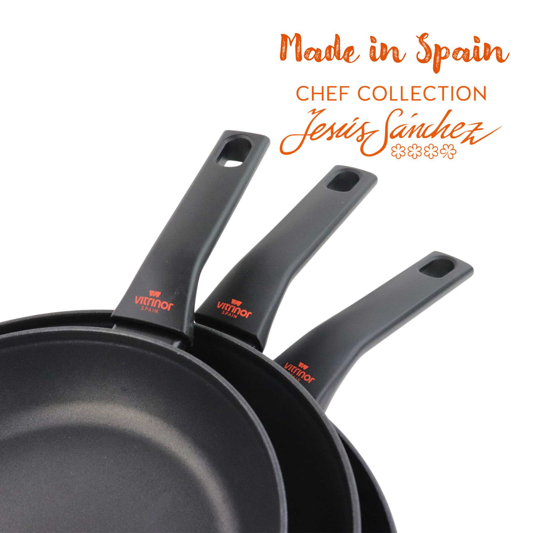 VITRINOR Stahl-Emaille Antihaft Bratpfanne CHEF COLLECTION 24 cm