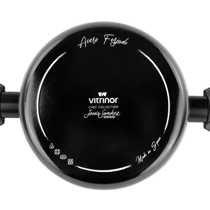 VITRINOR Stahl-Emaille Topf Antihaft CHEF COLLECTION 24 cm 4,4L