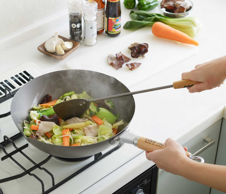 YOSHIKAWA Titan Wok TAI 30 cm Titanium super leichte Wokpfanne aus Japan