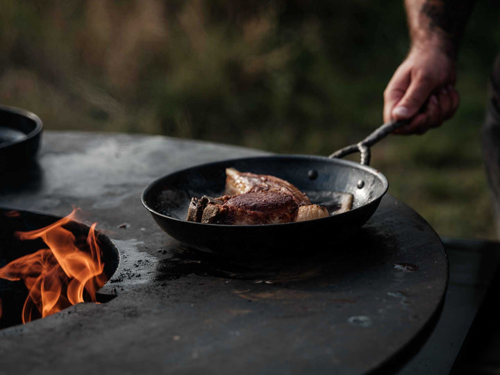 BEKA iron skillet ARTIST 24 cm carbon steel frying pan, already pre-seasoned