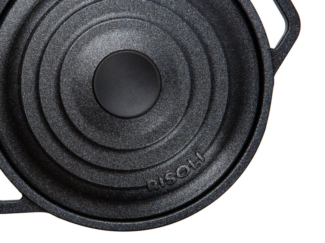 RISOLI Alu Guss Bräter Topf LE PIGNATTE 28 cm Cocotte rund Induktion